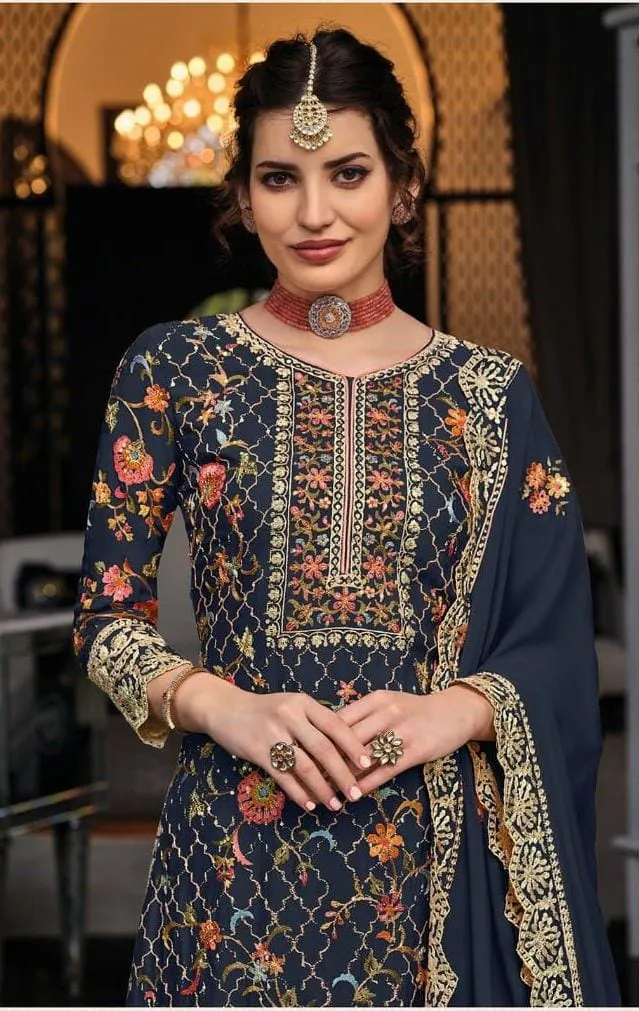 SHAGUN COLOR EDITION-8 PLAZO SUIT