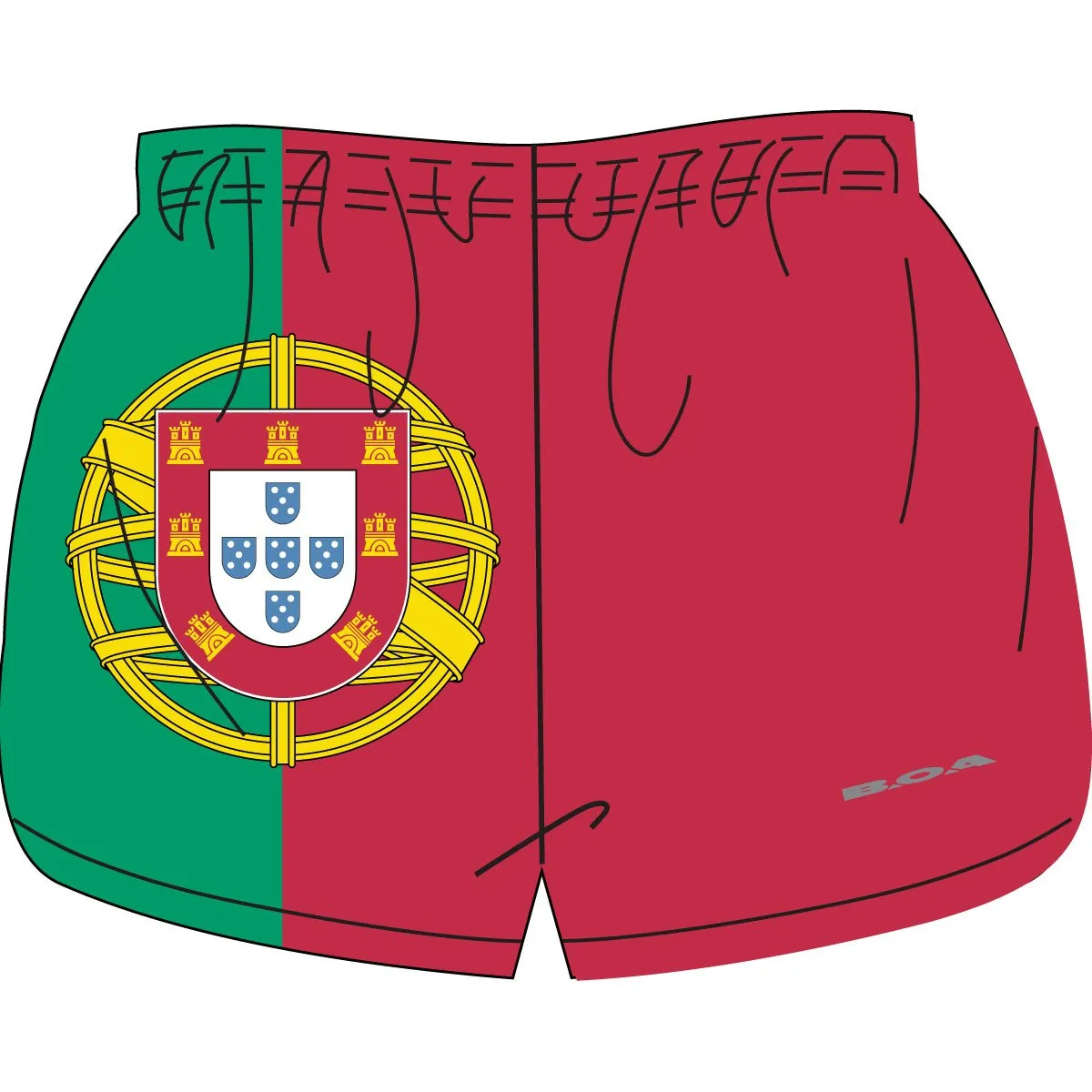 WOMEN'S 1" ELITE SPLIT SHORT- Portugal